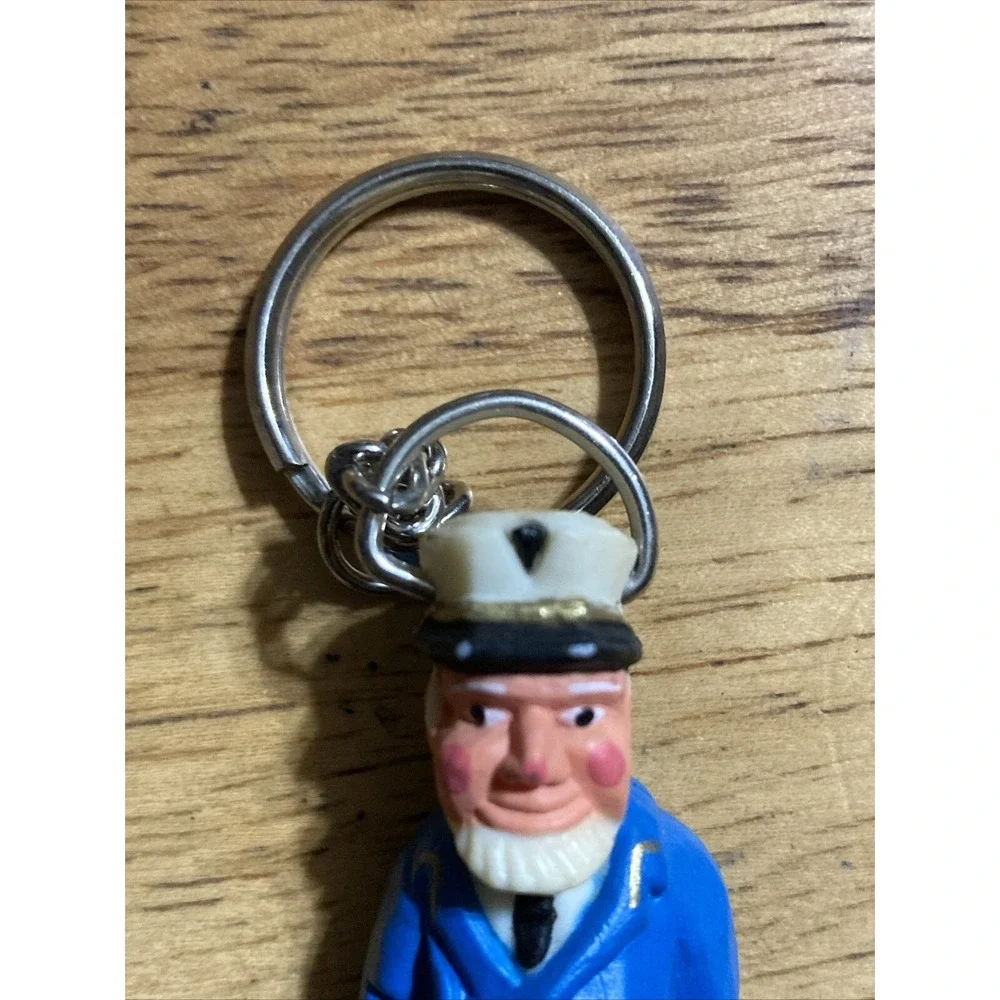 Fisherman Old Sailor Captain Souvenir Keychain Key Ring